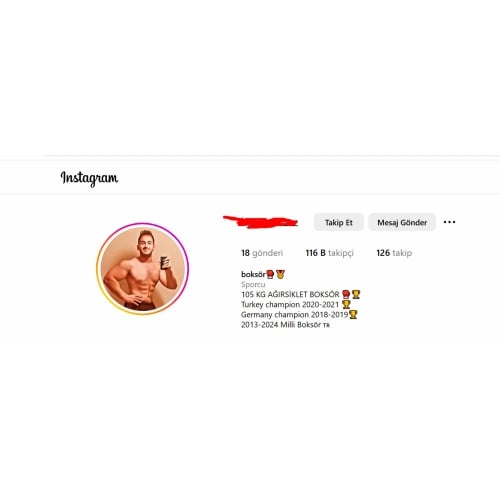  İnstagram 116K takipçili hesap